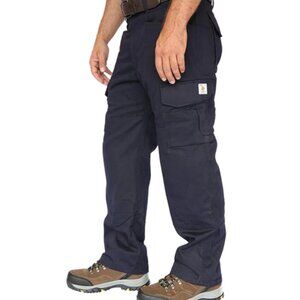 THRIVE WORKWEAR Men's Flame Resistant Cargo Utility Cargo Pants Size 30x32 Navy